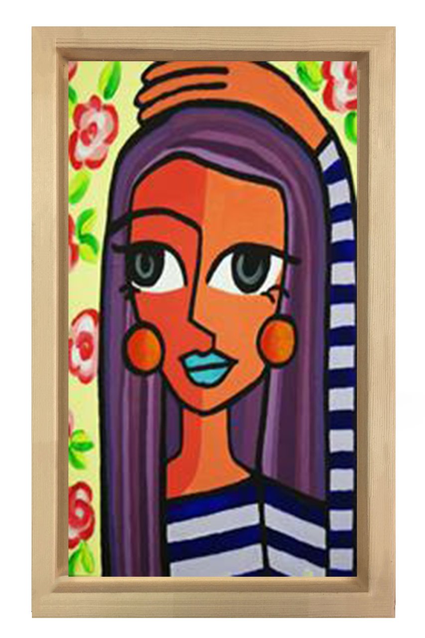 Pablo Picasso Tablosu Naturel Ahşap Çerçeve - 50x70