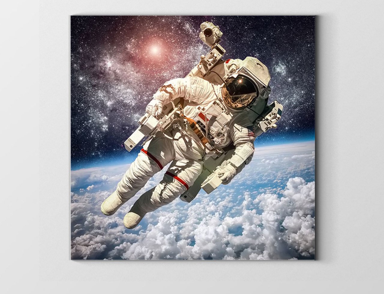 Astronot Tablosu Çerçevesiz - 50x50