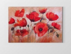 Gelincik Çiçekleri Tablosu Çerçevesiz - 70x100