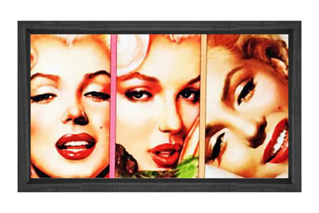 Marilyn Monroe Tablosu Siyah Ahşap Çerçeve - 70x100