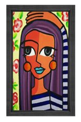 Pablo Picasso Tablosu Siyah Ahşap Çerçeve - 40x60