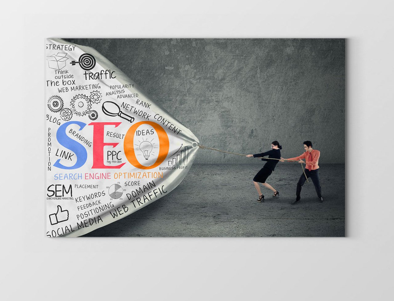 Seo Tablosu Çerçevesiz - 50x90