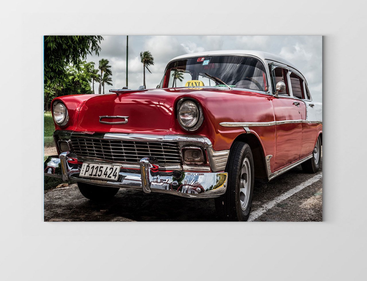 Chevrolet Bel-Air 1958 Tablosu Çerçevesiz - 100x150