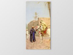 Adam ve Asker Tablosu Çerçevesiz - 70x100