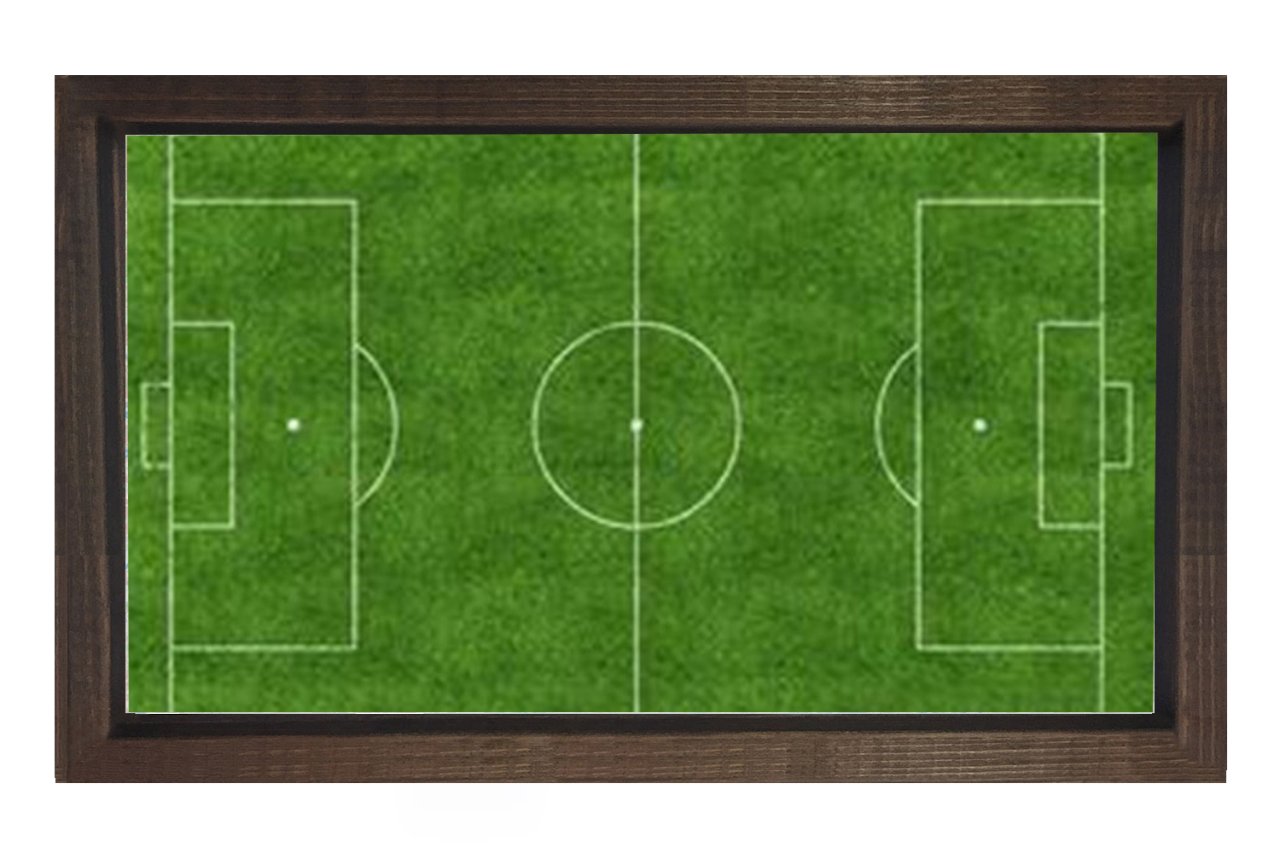 Futbol Sahası Tablosu Kahverengi Ahşap - 50x90