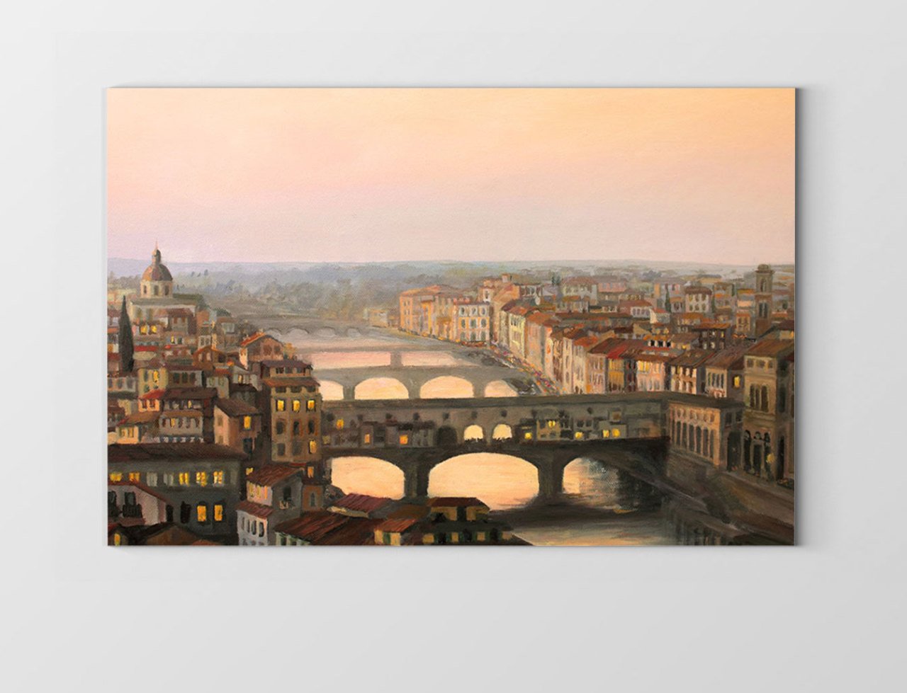 Köprülü Şehir Tablosu Çerçevesiz - 100x150