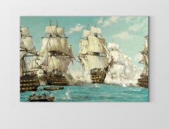 Kalyon Gemileri Savaş Tablosu Çerçevesiz - 50x70