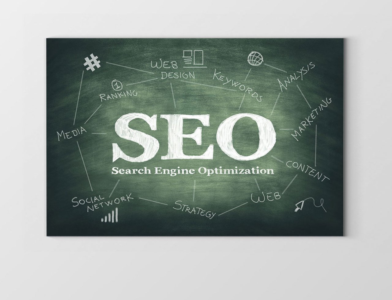 Seo Tablosu Çerçevesiz - 100x200
