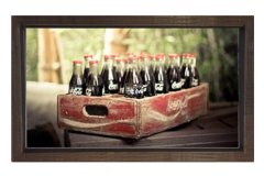 Coke Colalar  Tablosu Kahverengi Ahşap - 70x100