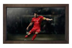 Futbol Tablosu Kahverengi Ahşap Çerçeve - 40x60