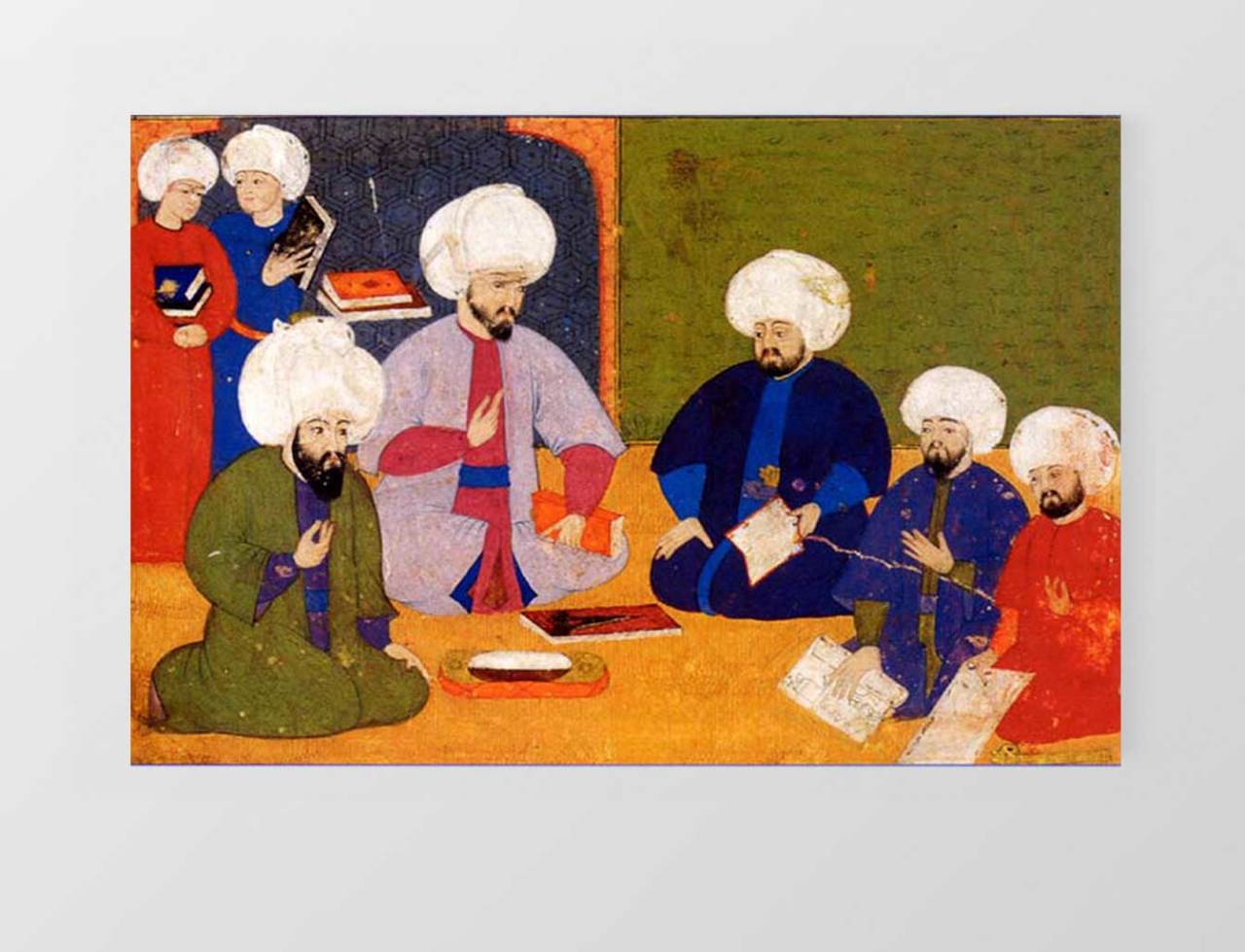 Osmanlı Medresesi Tablosu Çerçevesiz - 100x150