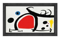 Soyut Tablo Tablosu Siyah Ahşap Çerçeve - 50x90