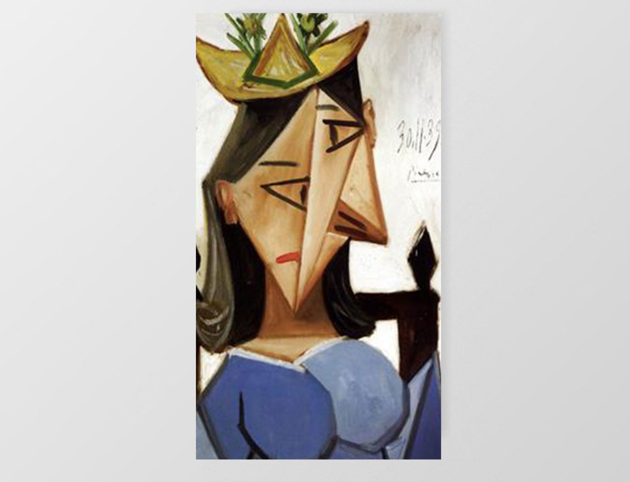 tête de femme Tablosu Çerçevesiz - 45x30