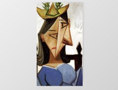 tête de femme Tablosu Çerçevesiz - 45x30