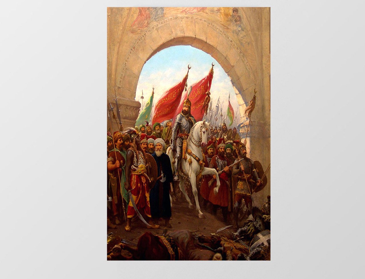 Fatih Sultan Mehmet Tablosu Çerçevesiz - 100x150