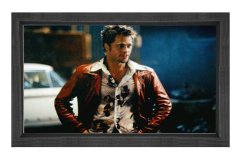 Fight Club Tablosu Siyah Ahşap Çerçeve - 45x30