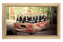 Coke Colalar  Tablosu Naturel Ahşap - 70x100