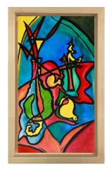Pablo Picasso Tablosu Naturel Ahşap Çerçeve - 100x150