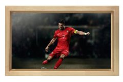 Futbol Tablosu Naturel Ahşap Çerçeve - 100x200