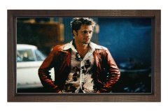 Fight Club Tablosu Kahverengi Ahşap Çerçeve - 40x60