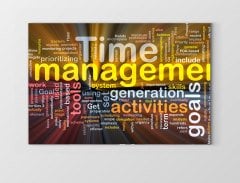 Time Management =Zaman Yönetimi Tablosu Çerçevesiz - 100x200