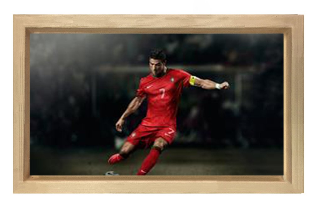Futbol Tablosu Naturel Ahşap Çerçeve - 70x100