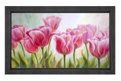Pempe Güller Tablosu Siyah Ahşap - 100x150