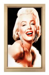 Marilyn Monroe Tablosu Naturel Ahşap Çerçeve - 40x60