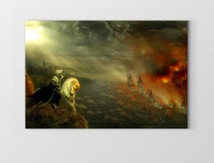 Fatih Sultan Mehmet Tablosu Çerçevesiz - 40x60