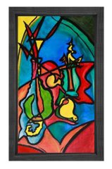 Pablo Picasso Tablosu Siyah Ahşap Çerçeve - 50x70