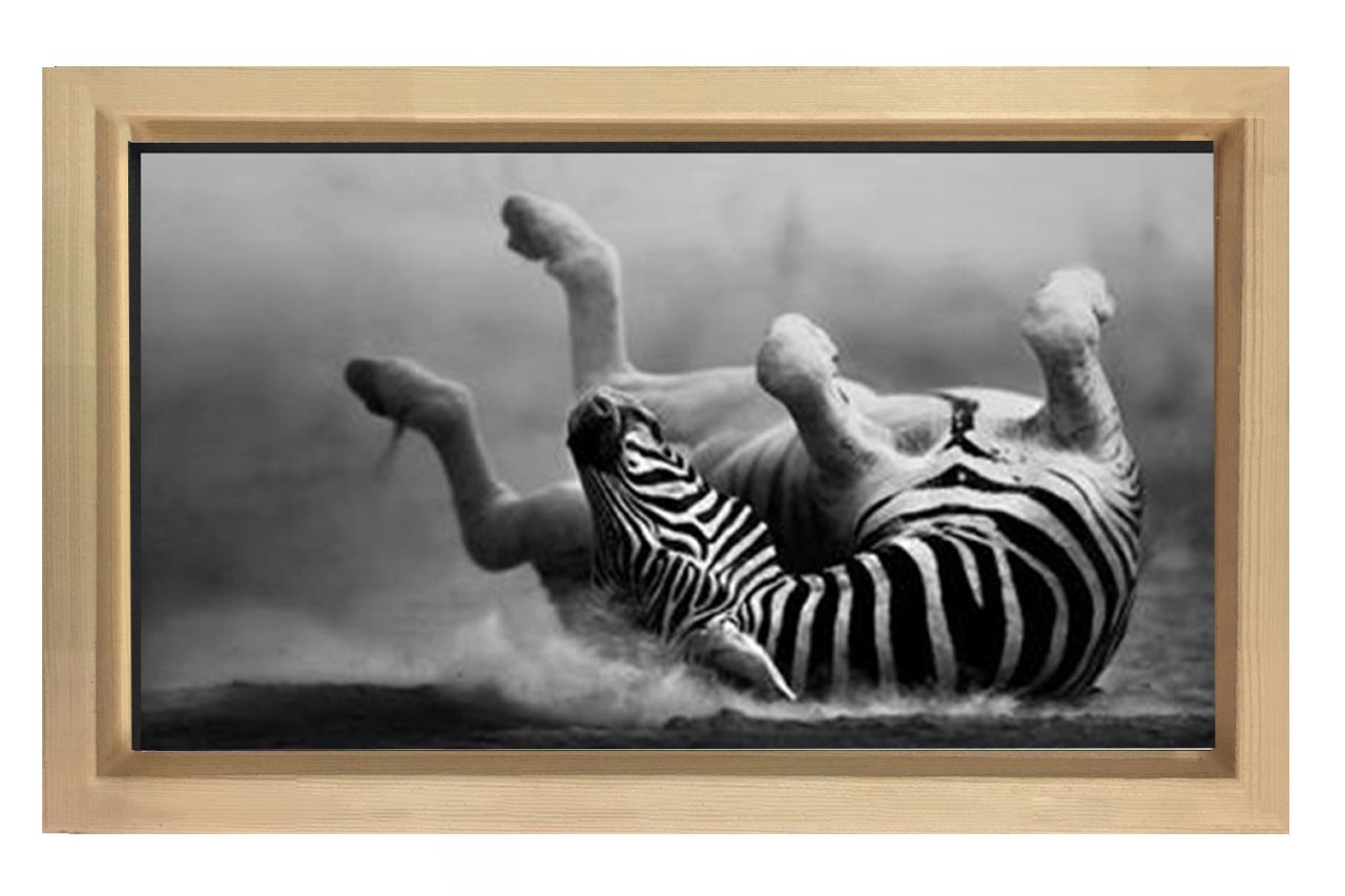 Zebra Tablosu Naturel Ahşap - 70x100
