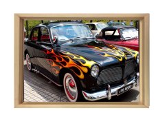 Volvo Amazon Tablosu Naturel Ahşap - 70x100