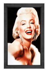 Marilyn Monroe Tablosu Siyah Ahşap Çerçeve - 100x200