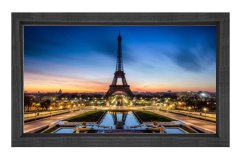 Eiffel  Kulesi Paris Tablosu Siyah Ahşap Çerçeve - 70x100