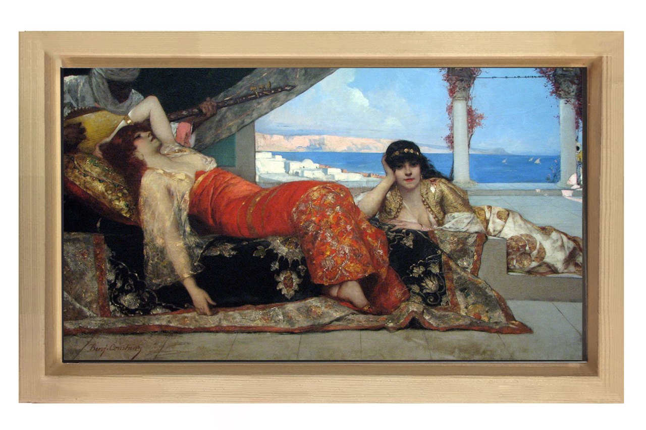 Cariyeler Tablosu Naturel Ahşap Çerçeve - 50x70