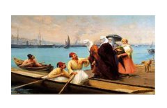 Kayıkçıkar Tablosu Çerçevesiz - 100x200