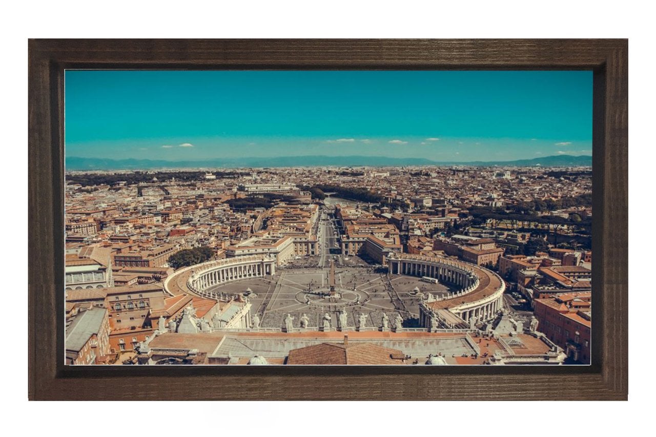 Roma Tablosu Kahverengi Ahşap - 45x30