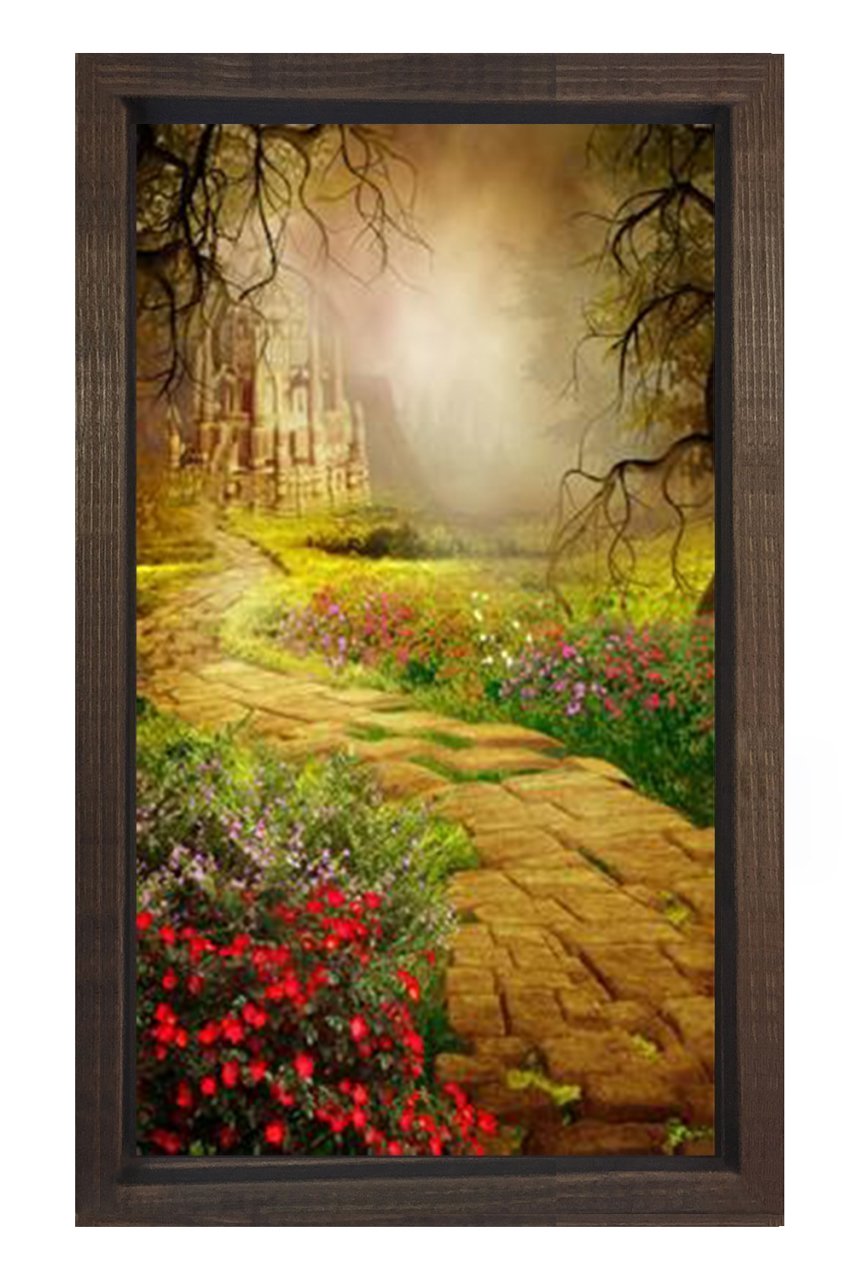 Masal Yolu Tablosu Kahverengi Ahşap Çerçeve - 40x60