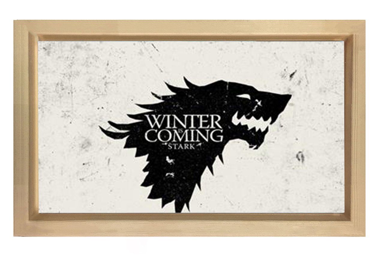 Game Of Thrones Tablosu Naturel Ahşap Çerçeve - 100x200