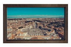 Roma Tablosu Kahverengi Ahşap - 70x100