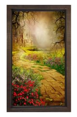 Masal Yolu Tablosu Kahverengi Ahşap Çerçeve - 50x90