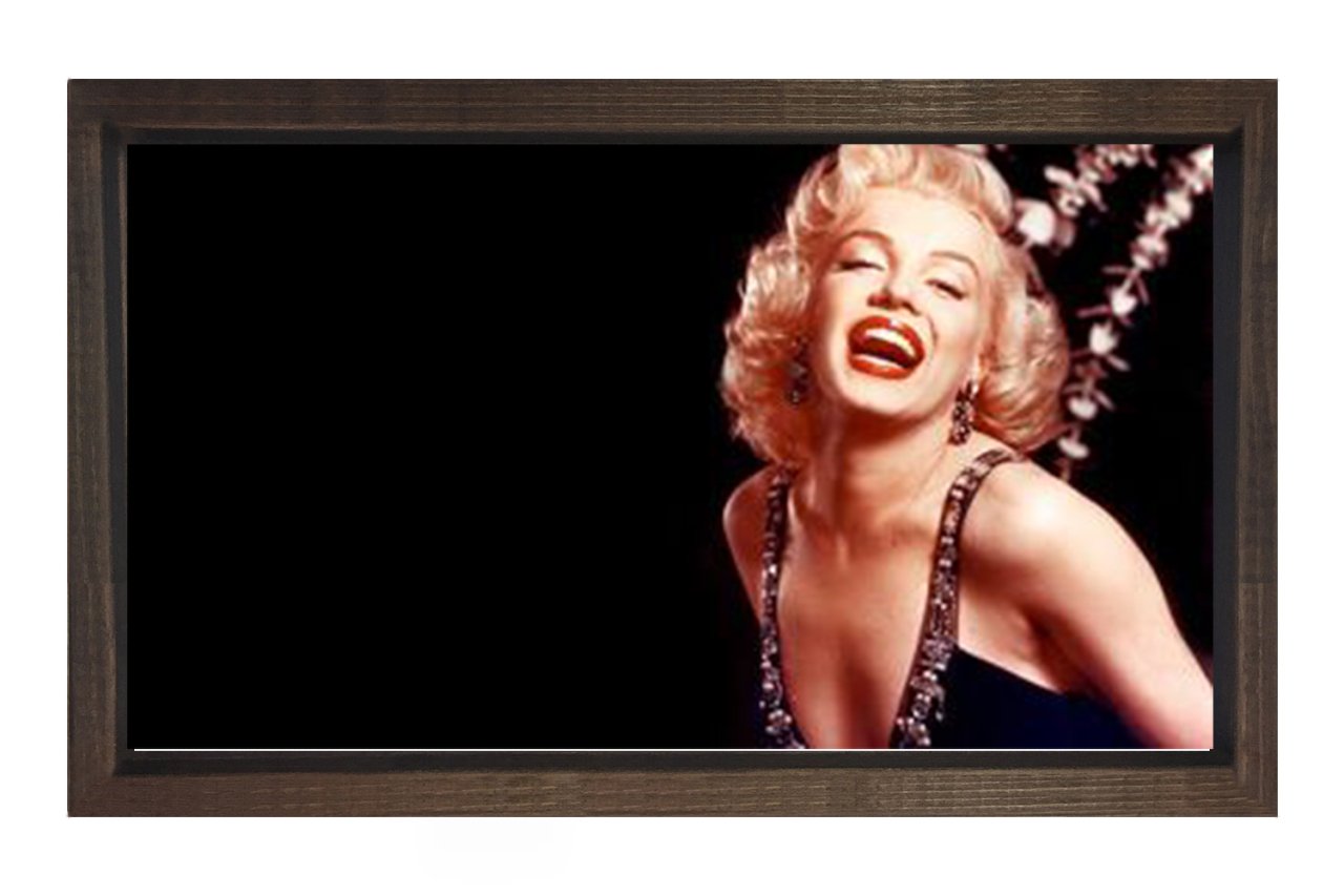 Marilyn Monroe Tablosu Kahverengi Ahşap Çerçeve - 45x30