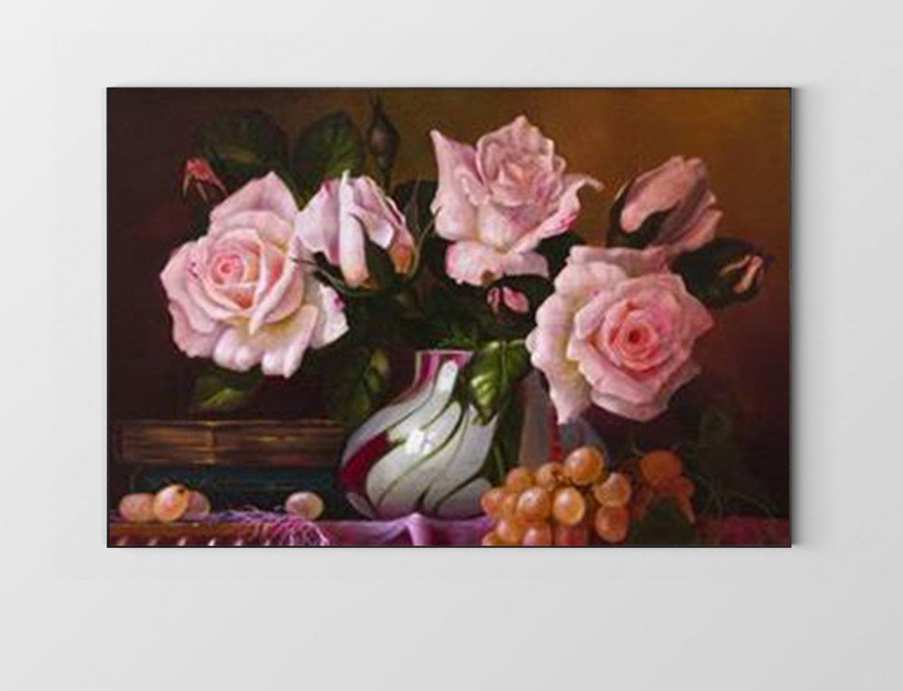 Pempe Güller Vazo Tablosu Çerçevesiz - 100x150