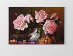 Pempe Güller Vazo Tablosu Çerçevesiz - 100x150