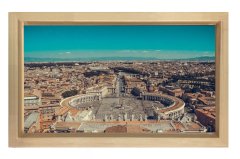 Roma Tablosu Naturel Ahşap - 45x30