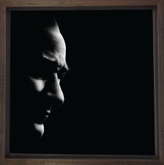 Atatürk Silüet Tablosu Kahverengi Ahşap Çerçeve - 90x90