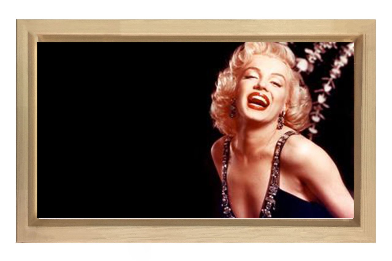 Marilyn Monroe Tablosu Naturel Ahşap Çerçeve - 100x150