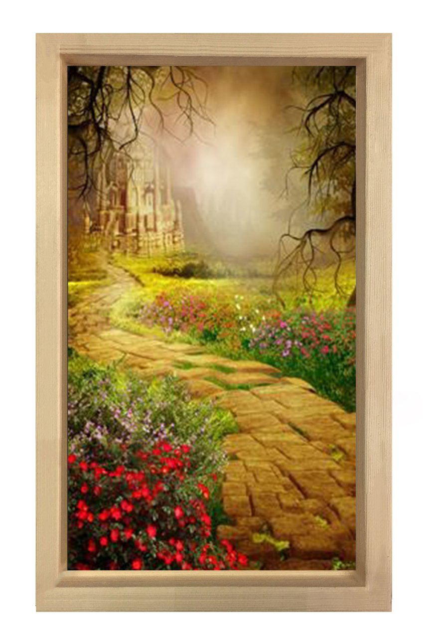 Masal Yolu Tablosu Naturel Ahşap Çerçeve - 45x30