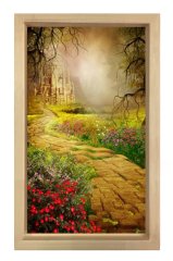 Masal Yolu Tablosu Naturel Ahşap Çerçeve - 45x30