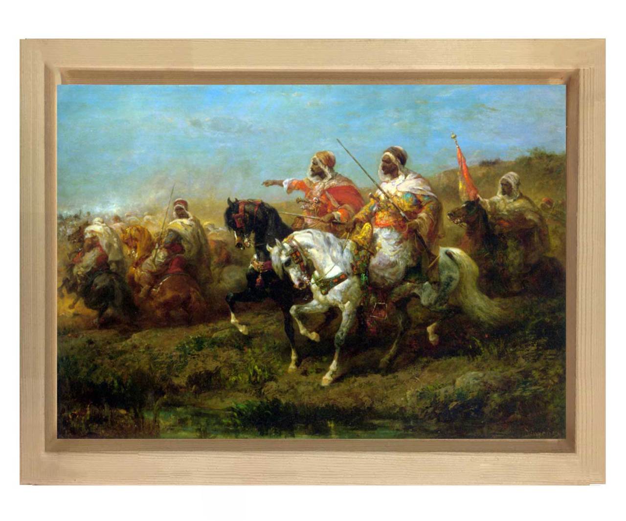 Çöl Ordusu Tablosu Naturel Ahşap Çerçeve - 50x90